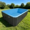 1 Piscina infantil inflable rectangular portátil de PVC