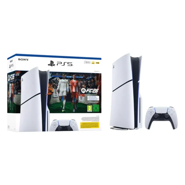 1 Sony PS5 Slim (CD) + Pack de 26 tarjetas EA Sports FC