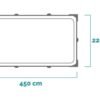 2 Piscina Intex con marco rectangular 28273NP