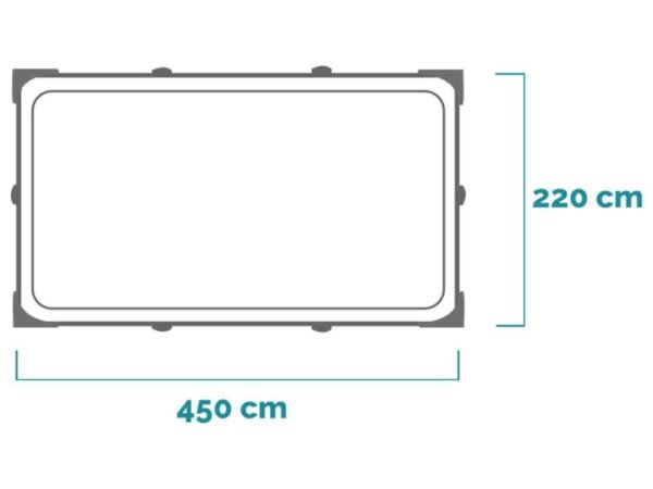 2 Piscina Intex con marco rectangular 28273NP