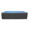 2 Piscina infantil inflable rectangular portátil de PVC