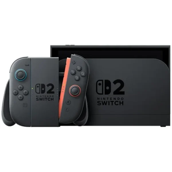 2 Consola Nintendo Switch 2 azul claro y rojo claro + Mario Kart World (código)