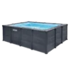Piscina rectangular de grafito de 4,00 x 3,00 x 1,24 m