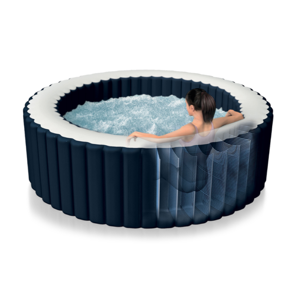 Spa inflable azul marino para 6 personas