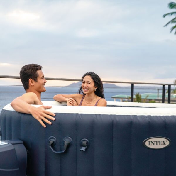 Spa inflable azul marino para 6 personas