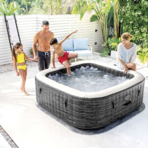 Spa hinchable de pizarra para 4 personas