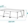 3 Piscina Intex con marco rectangular 28273NP