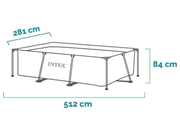 3 Piscina Intex con marco rectangular 28273NP