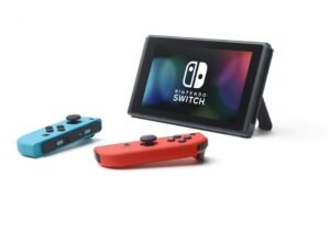 Nintendo Switch 1.1 con 1 Joy-Con rojo neón + 1 Joy-Con azul neón