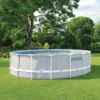 Piscina redonda con diseño de espiga de 4,88 x 1,22 m.
