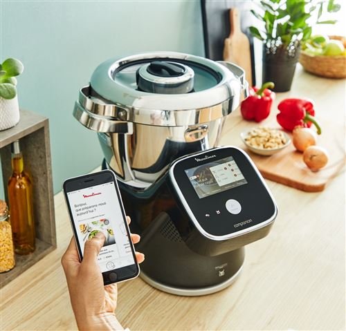 Robot cuiseur moulinex i-companion touch pro xl hf93d810 1550 w noir