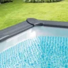 Piscina rectangular de grafito de 4,00 x 3,00 x 1,24 m