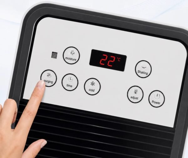 Aire acondicionado portátil 3 en 1: potente refrigeración.
