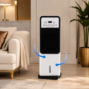 Aire acondicionado portátil 3 en 1: potente refrigeración.